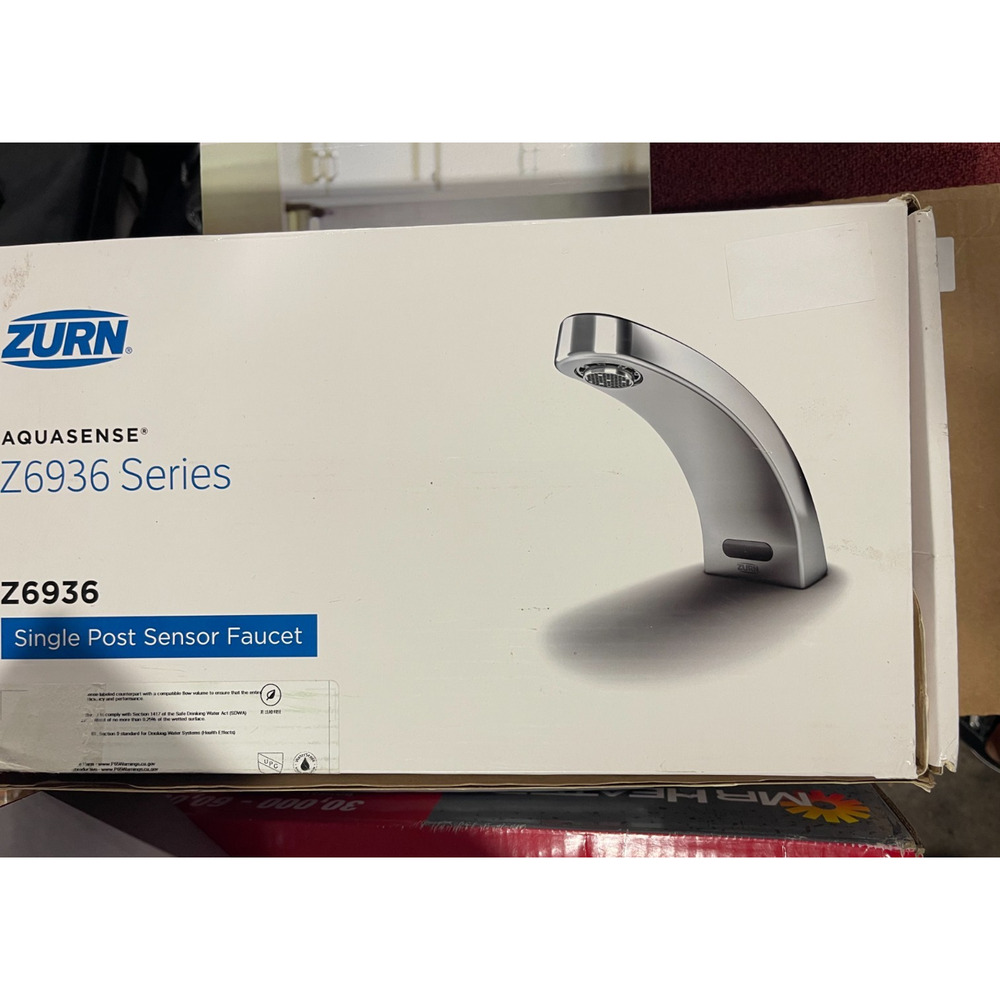 New Zurn AquaSense Z6936 Single Post Sensor Faucet, Touchless 329220001 , Chrome